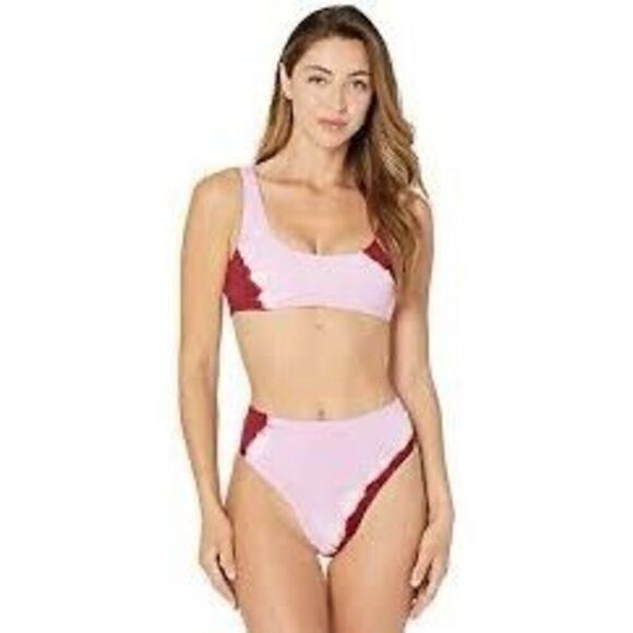 New. L*SPACE pink tie dye bikini. Retails $220. Small - Picture 5 of 11